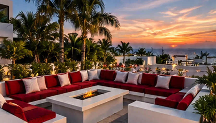 fire side on back patio